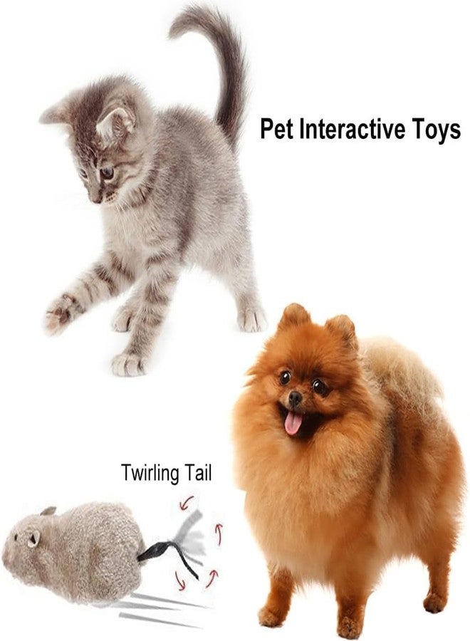 Mallexo Wind-up Moving Rat Toys for Kids 3PCs Moving Soft Mouse Toys for Kids Multi-Color Pet Toys for Puppy Dogs, Cattle, Cats Cattle Toys Set (3PCS) - Image 2